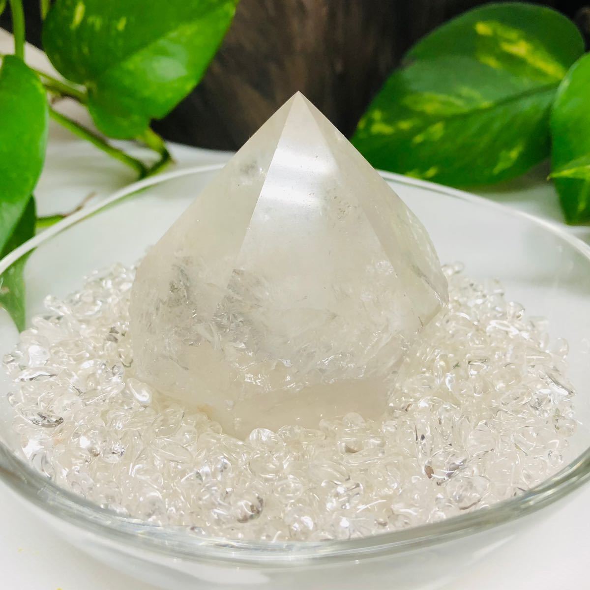 メーカー直送】 クリスタル 日本製ガラス3点セット 水晶さざれ 氷の
