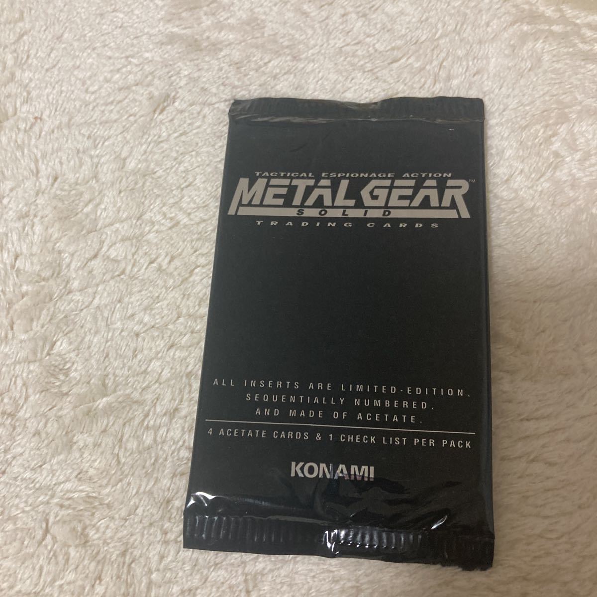 メタルギアソリッド【未開封】1pack コナミ KONAMI METAL GEAR SOLID トレカ　トレーディングカード　C