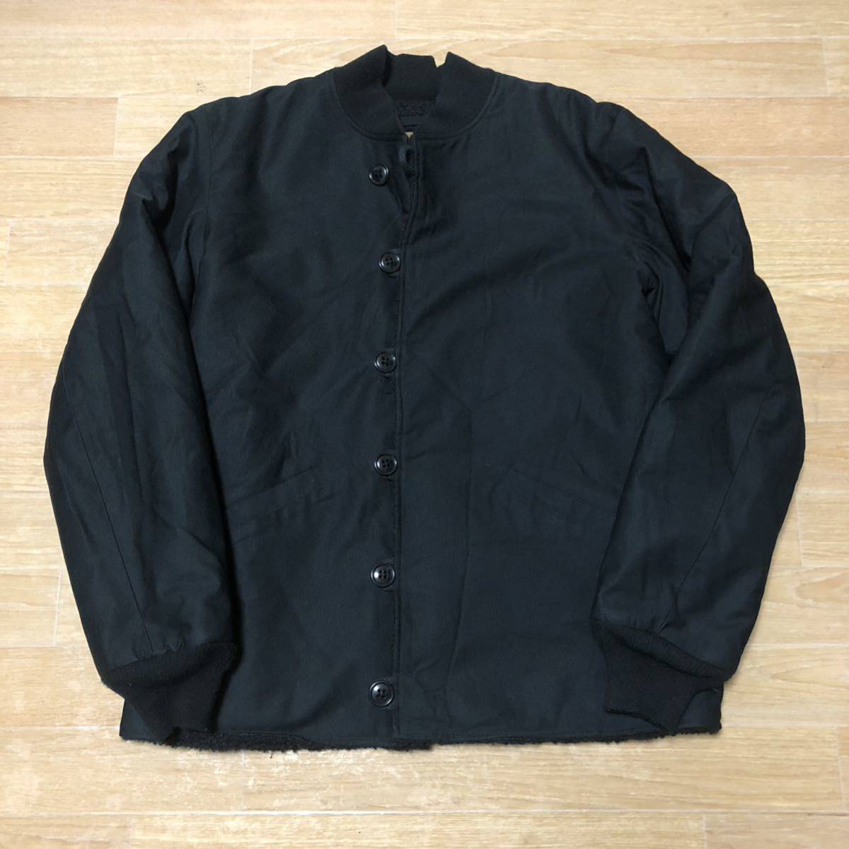 贅沢 美品 CAB 黒 L ジャケット デッキ M-43 キャブ CLOTHING Lサイズ