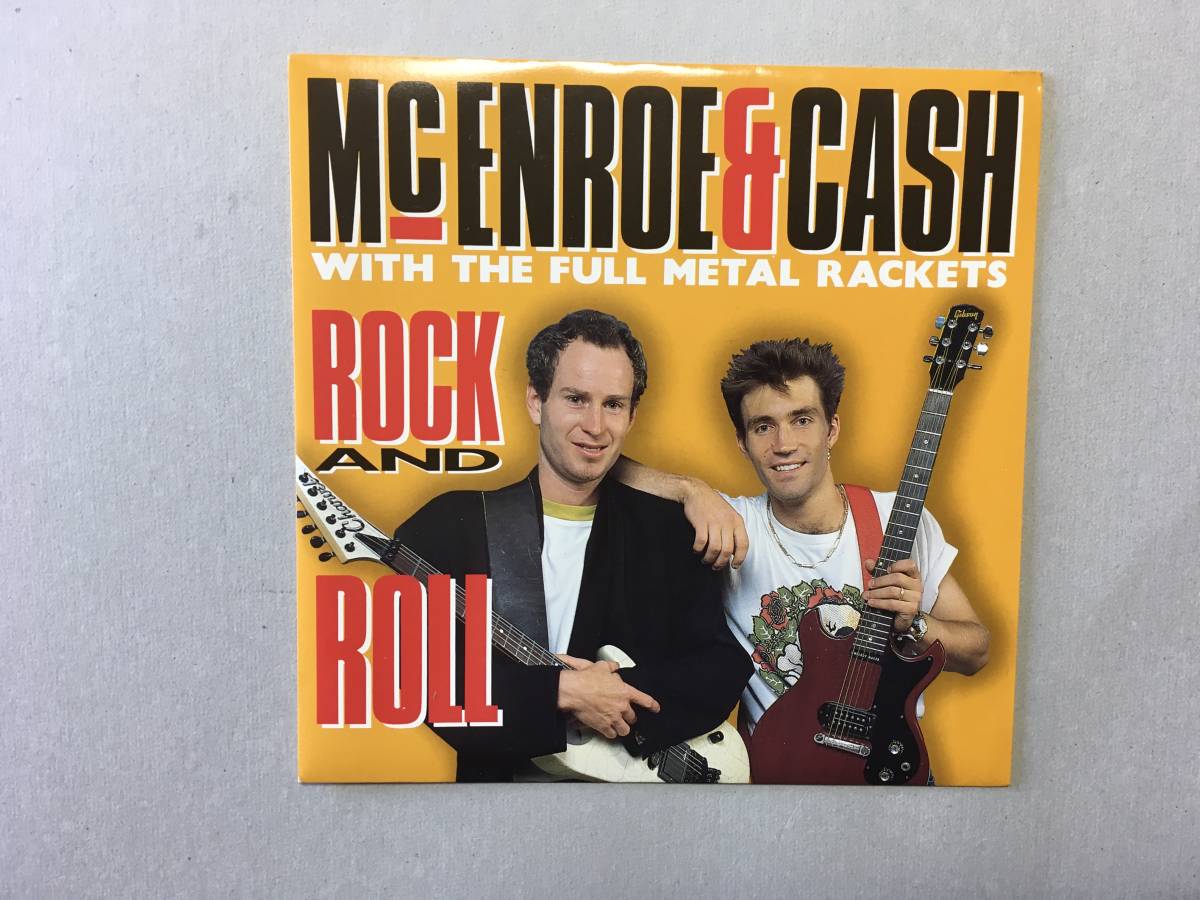 McENROE & CASH WITH FULL METAL RACKETS ROCK AND ROLL IRON MAIDEN UK record 