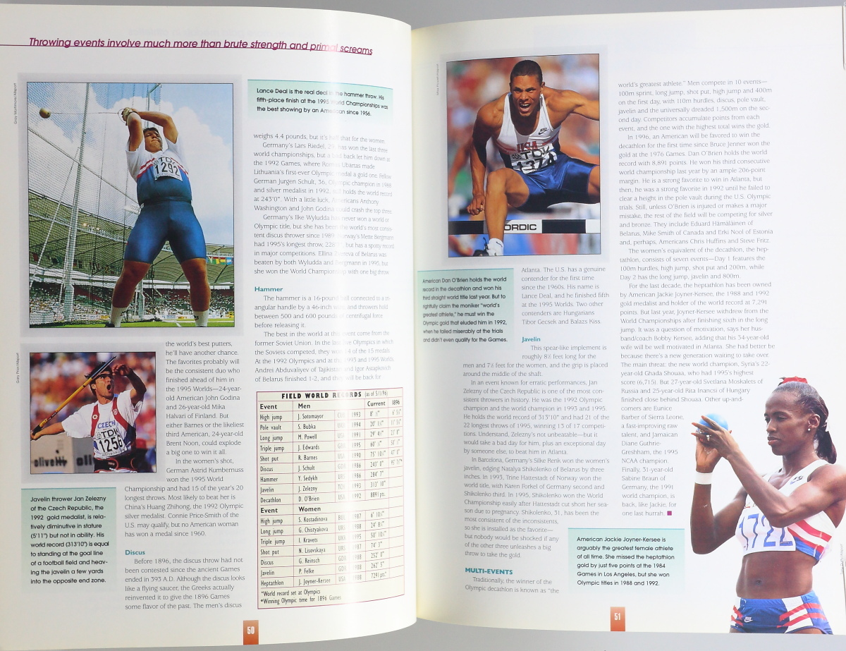 【当時物】 1996 アトランタオリンピック 公式ガイドブック / THE OFFICIAL NBC VIEWER'S GUIDE / 洋書_画像7