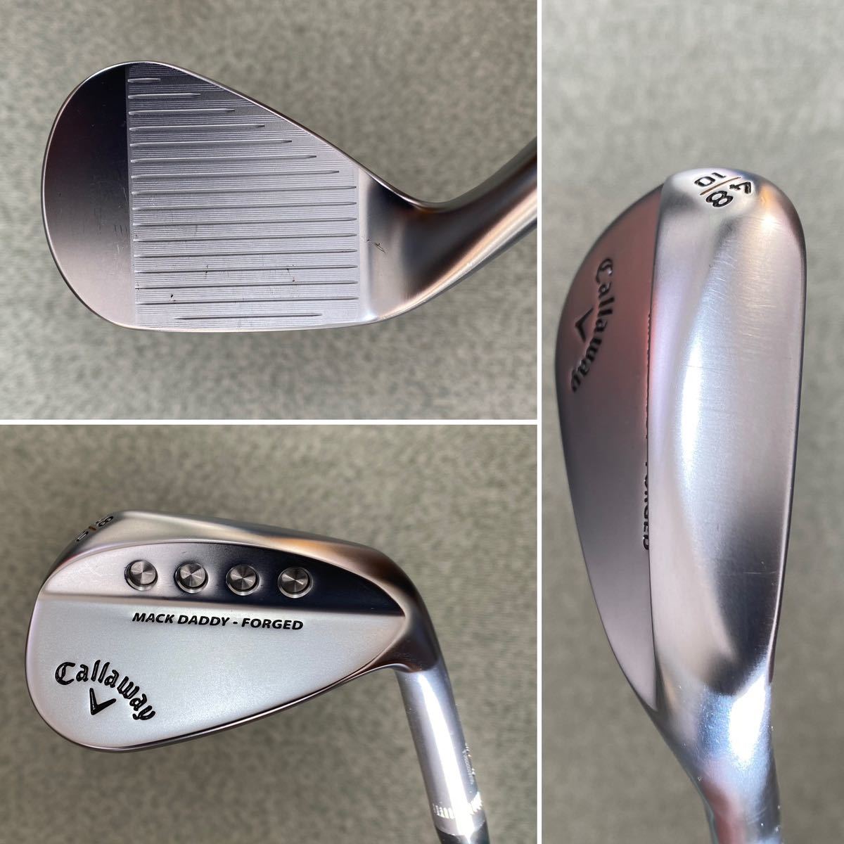 キャロウェイ MACK DADDY FORGED マックダディ フォージド クロムメッキ 48°52°58°/10° modus3  TOUR120 Sフレックス モーダス3