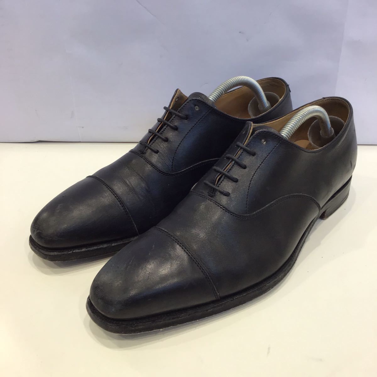 【CROCKETT&JONES クロケット&ジョーンズ】×Paul Smithポールスミス別注 ドレスシューズ ストレートチップ UK7.5 ブラック レザー 2301oki_画像1