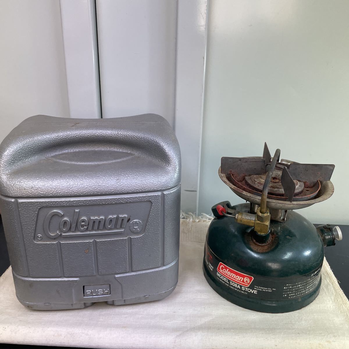 現状渡し Coleman コールマン 508A STOVE シングルバーナー ケース付