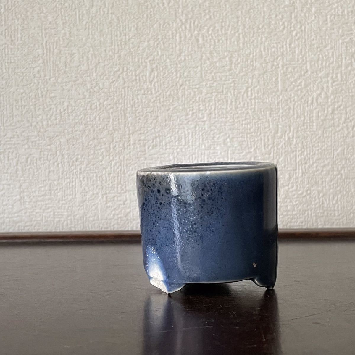 瑠璃釉三つ足香炉 *瑠璃古九谷 *江戸時代前期 | lokomotivblog.hu