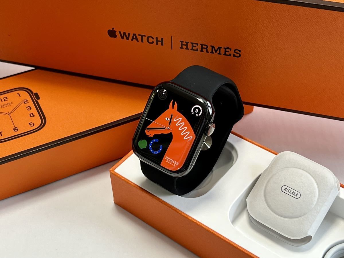 ☆ 美品 バッテリー100% ☆ Apple Watch HERMES Series 8 45mm
