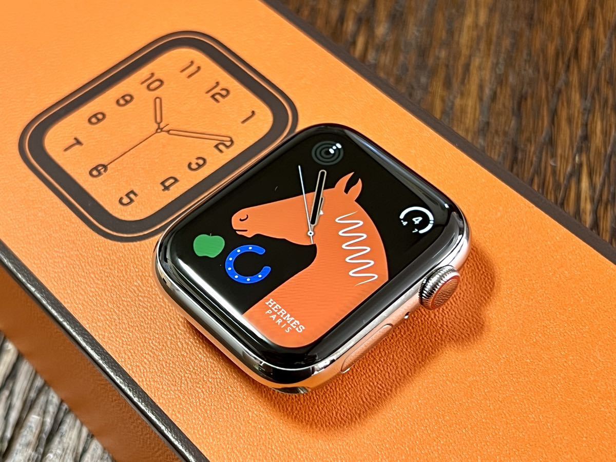 ★ 美品 バッテリー88% ★ Apple Watch HERMES Series 6 44mm アップルウォッチ エルメス  シルバーステンレススチール GPS Cellular