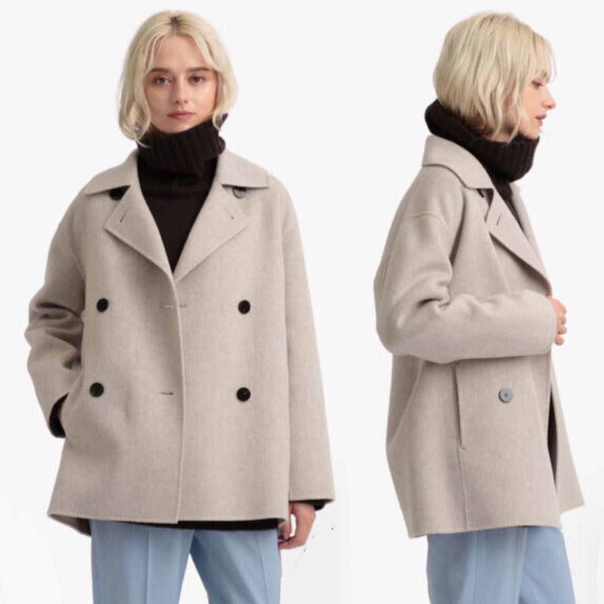 theory luxe 21AW ダブルブレスト ピーコート|Yahoo!フリマ(旧 theory luxe 21AW ダブルブレスト ピーコート|Yahoo!フリマ(旧