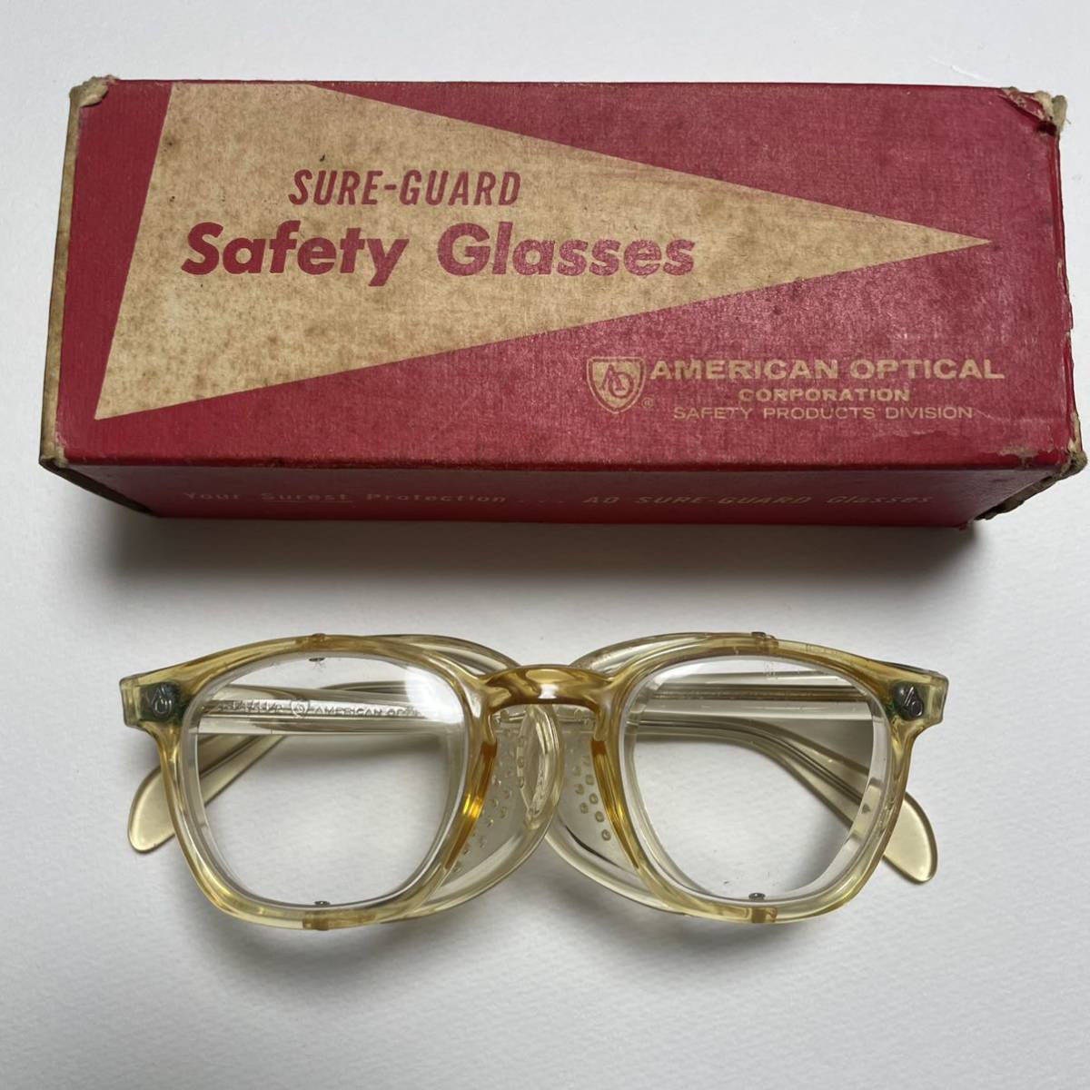 60s デッド ヴィンテージ safety glass セーフティグラス-