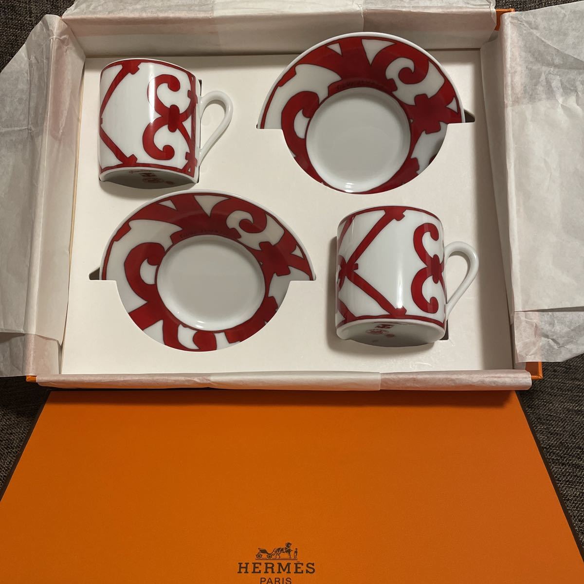 エルメス ガダルキヴィール デミタス カップ&ソーサー