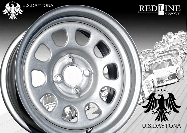 ★ U.S.Daytona ★ 15x7.0J 前後異オフセット+30/+20　カスタム専用設定　人気U.S.デイトナのPCD100モデル!!_画像1