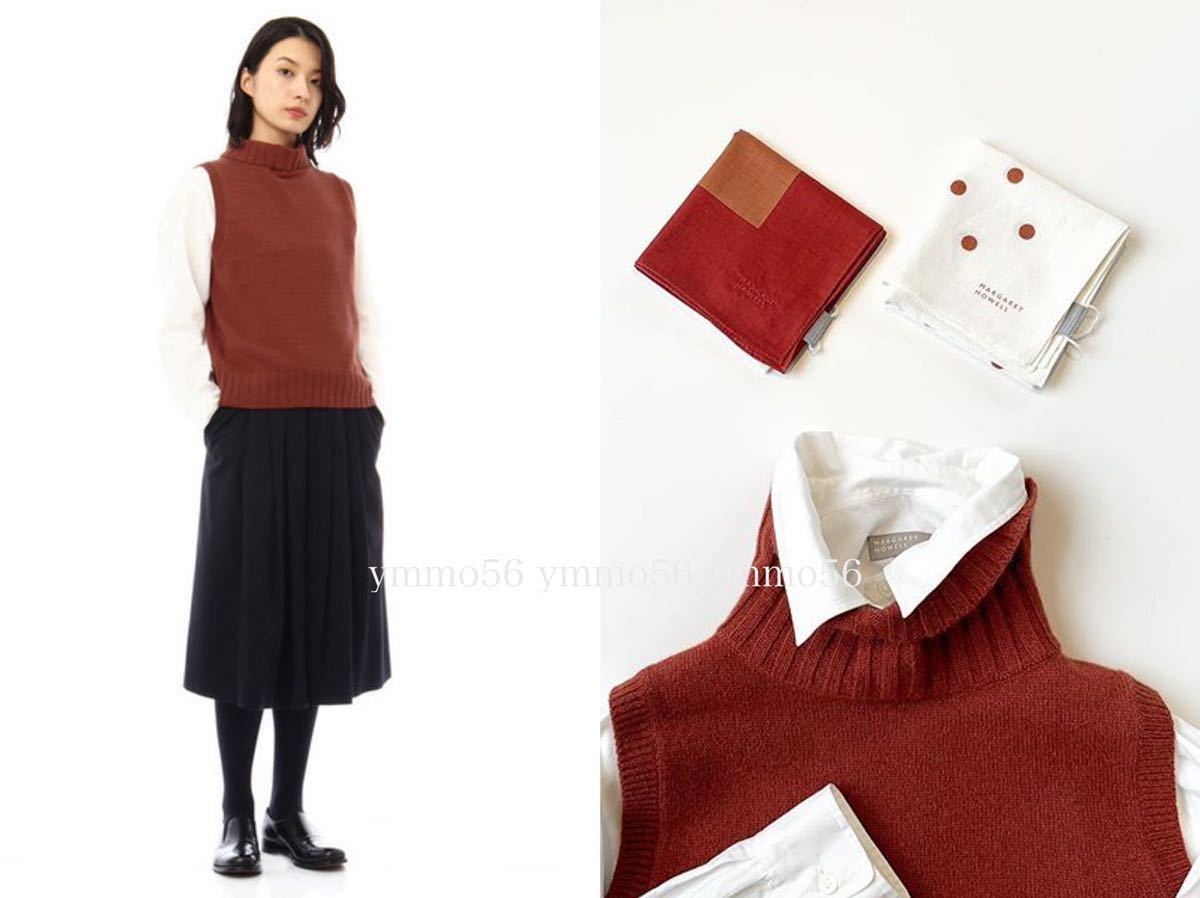 新品タグ付き】マーガレットハウエル カシミア ニット ベスト bak