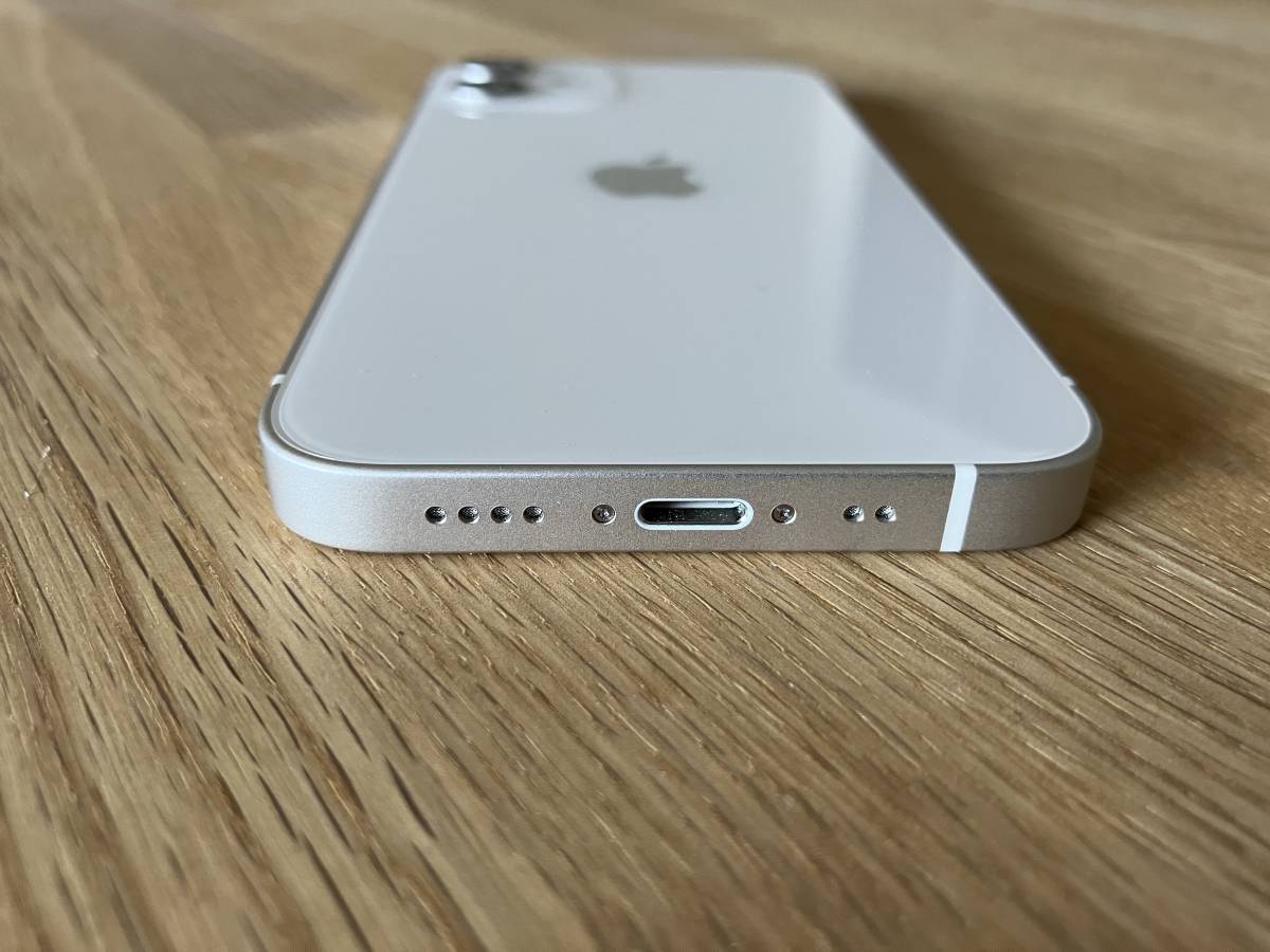 新品同様 Softbank iPhone 12 mini 128GB ホワイト 白 SIMロック解除済 SIMフリー 判定◯ 保証残あり MGDM3J/A_画像6