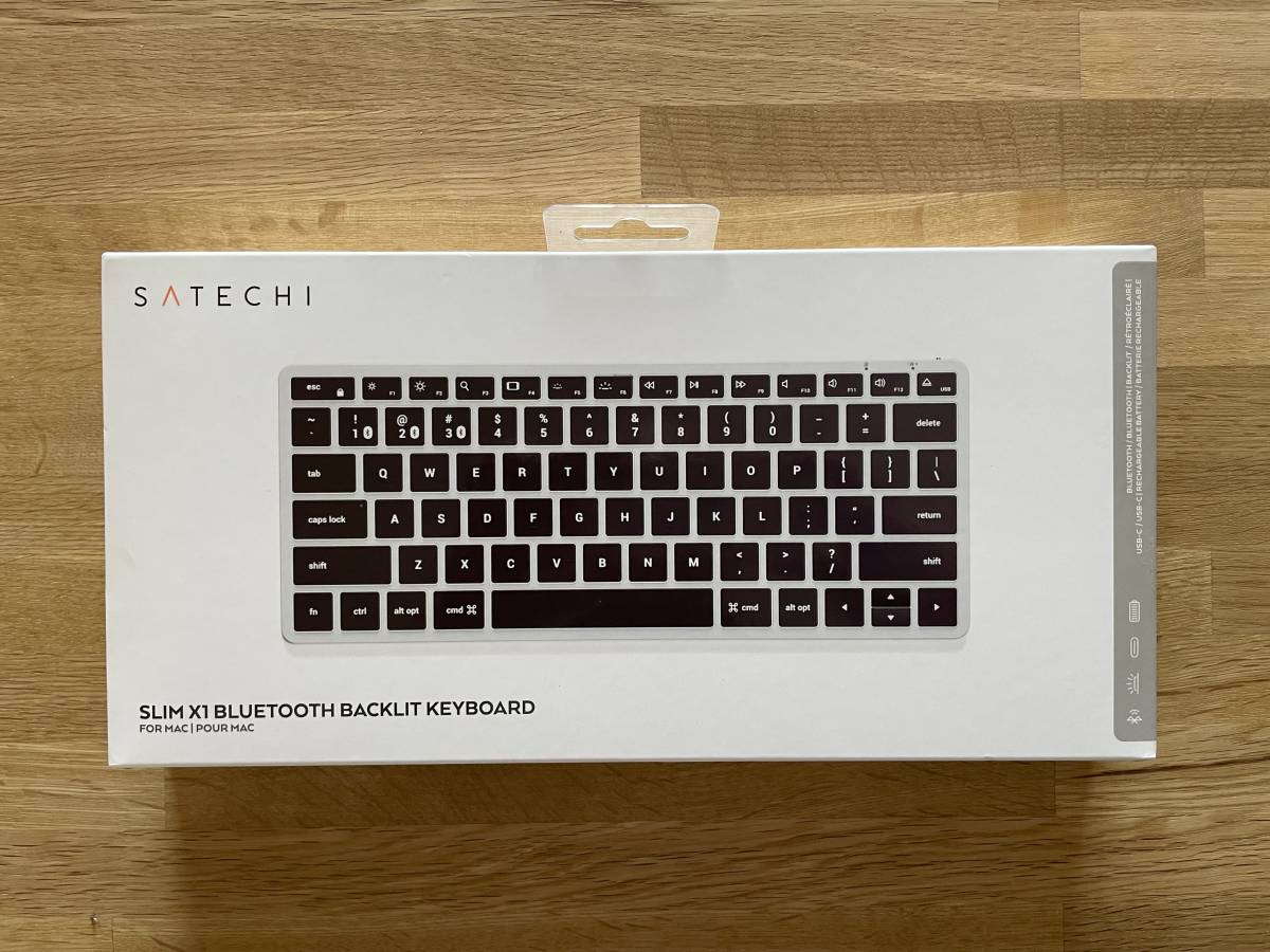 Satechi Slim X1 Bluetooth マルチペア バックライトキーボード シルバー アルミボディ 294g 英語US配列 USB-C充電式 Magic Keyboard風の画像5