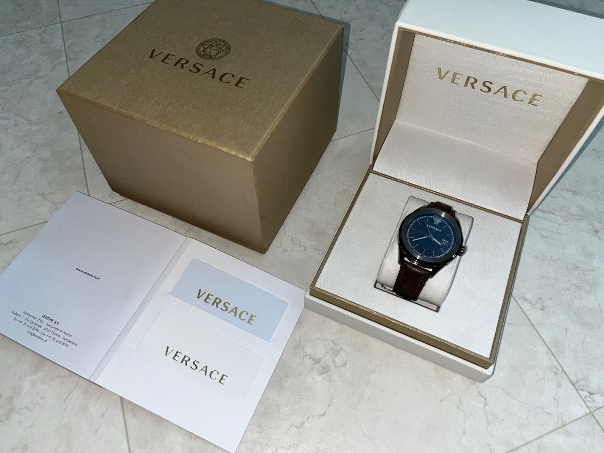 VERSACE ヴェルサーチェGLAZE クォーツ メンズ グレー VERA00418 時計 腕時計 高級腕時計 ブランド
