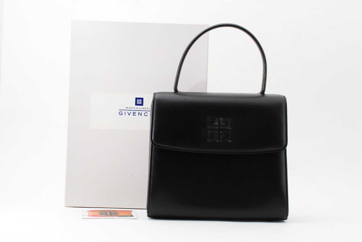 ah-21 1円スタート GIVENCHY ジバンシー ロゴ レザー ハンドバッグ 箱 ah-21 1円スタート GIVENCHY ジバンシー ロゴ レザー ハンドバッグ 箱