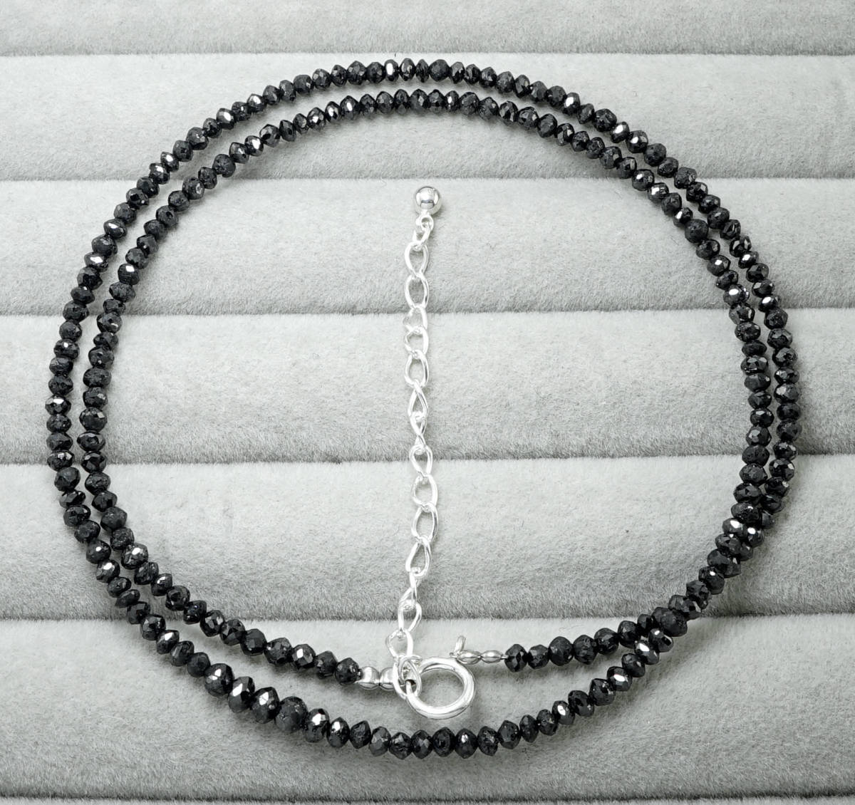 ブラックダイヤ ネックレス 45cm minnade-ganbaro.jp