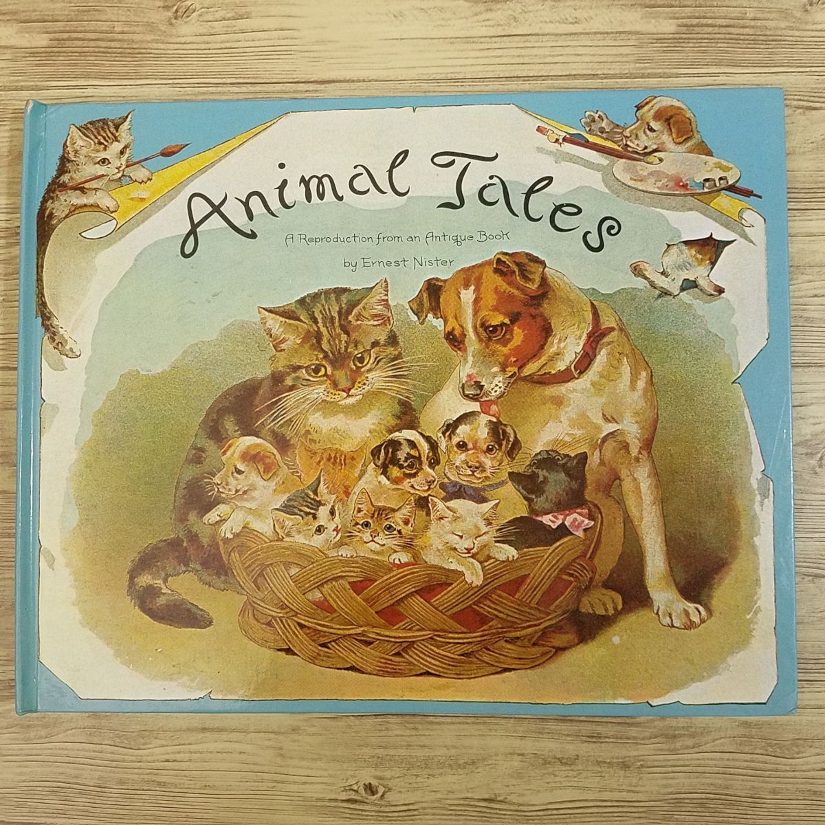  устройство книга с картинками [ Earnest *ni Star Animal Tales : A Reproductuion an Antique Book] иностранная книга pop up античный retro книга с картинками 