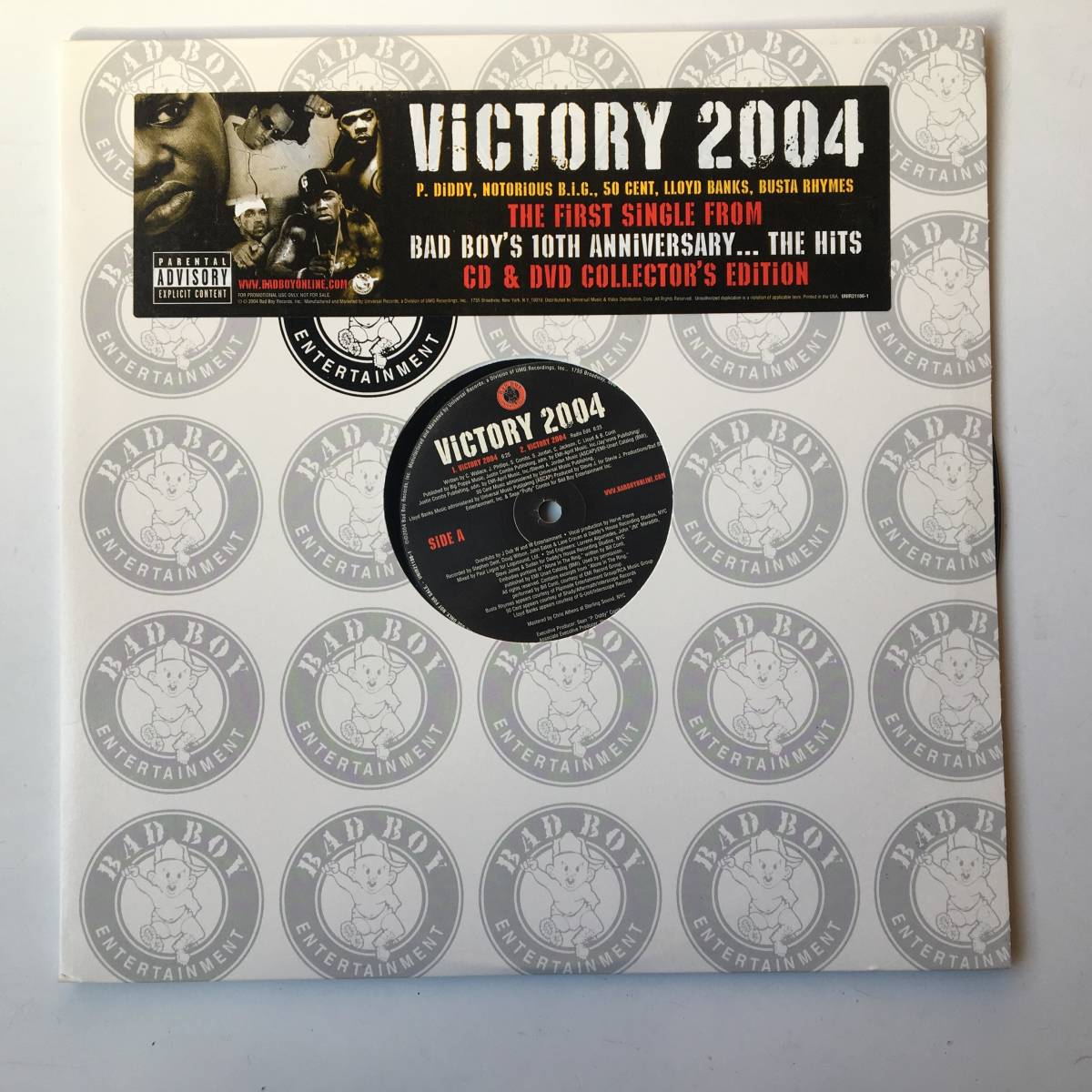 230112●P. Diddy, Notorious B.I.G., 50 Cent, Lloyd Banks & Busta Rhymes - Victory 2004 / UNIR21186-1 /Instrumental/12inch LP_画像1