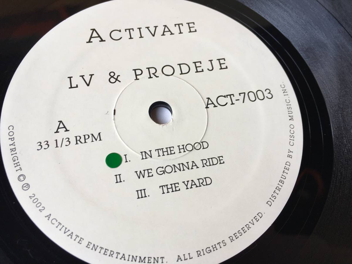 221230●LV/Prodeje - In The Hood/We Gonna Ride (The Playground-EP)/ACT-7003/2002年/Lap Dance/12inch LP アナログ盤_画像4