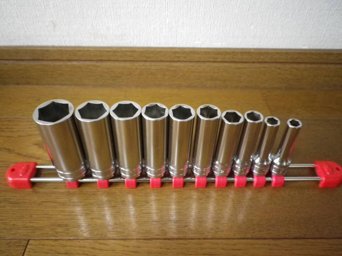 最安値挑戦! TB3L10 京都機械工具 9.5sq.ディープソケットセット 10コ組 KTC KTC 9.5sq ディープ ソケット 4個 セット