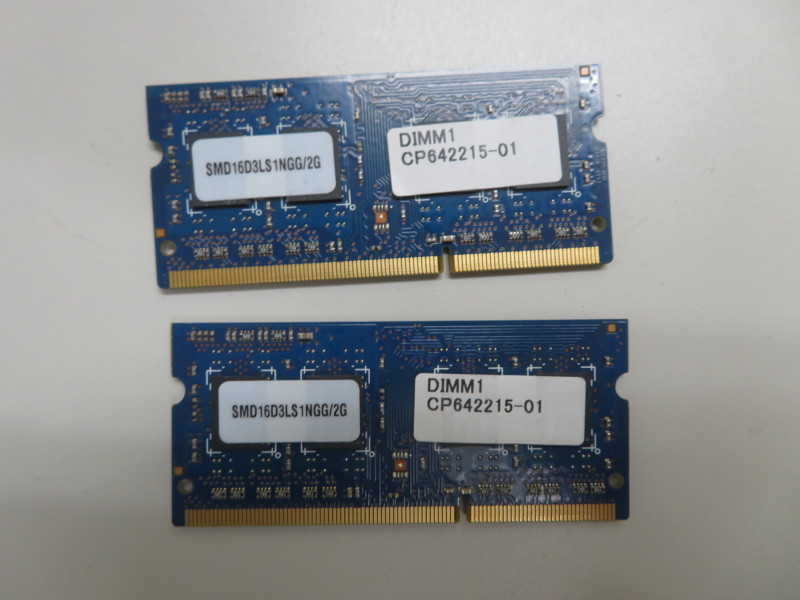ノートPC用DDR3メモリ PC3L-12800S(DDR3-1600) 4G(2G×2) 低電圧版_画像1