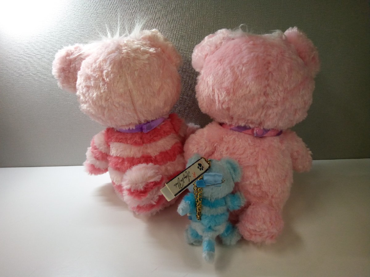 ディズニー、ジュディ、チェシャ猫 ぬいぐるみバッチのセット(バラ