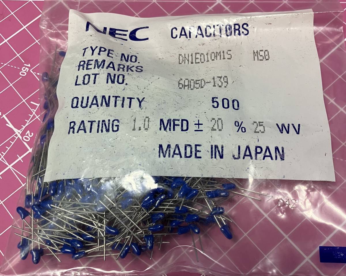 【25％OFF】 K398-2 NEC　DN1E010M1S　500個　1袋　未使用 コンデンサ