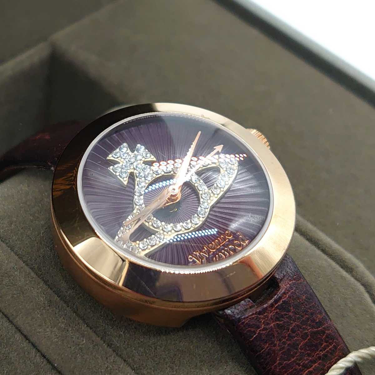 Vivienne Westwood ヴィヴィアン・ウエストウッド VV150RSPP クイーンズゲート レディース アナログ 腕時計 オーブ ストーン tp-22x1225の画像2