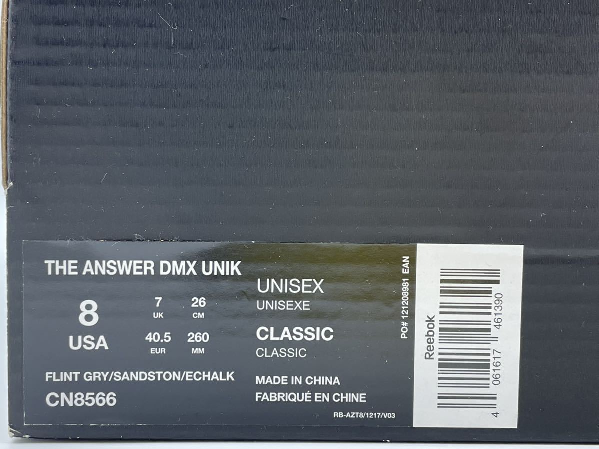 Reebok・THE ANSWER DMX UNIK リーボック アレン アイバーソン・26cm・新品_画像10