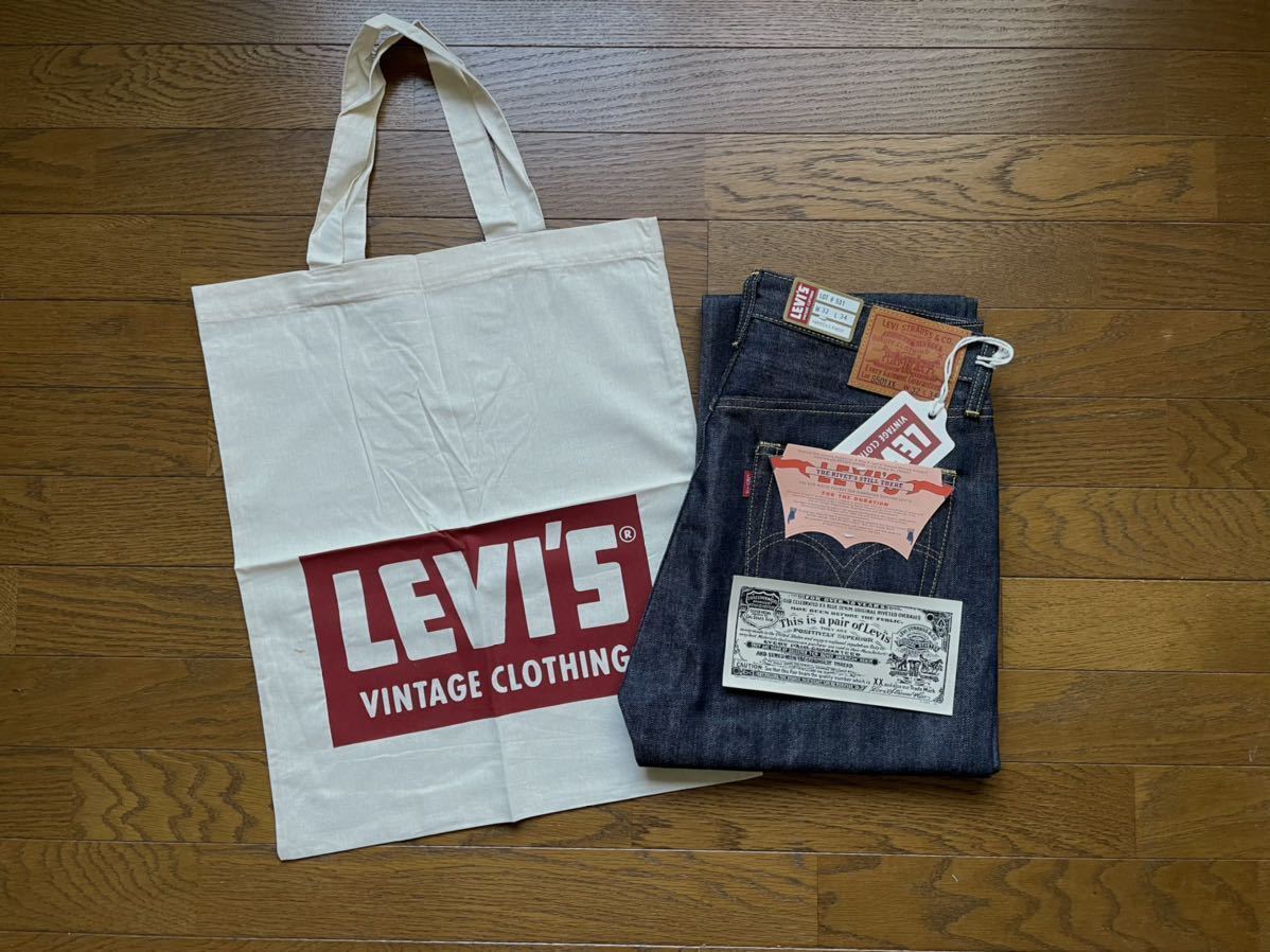 訳あり！LEVIS VINTAGE CLOTHING NONWASH/W32 Lot.S501XX 44501-0072 リーバイスヴィンテージクロージング 大戦モデル リジット トルコ製の画像1