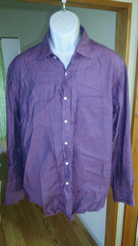 Ｔ・Ｋ　SHIRTS　タケオキクチ　ドレスアップシャツ（紫）Lサイズ　結婚式　パーティー　同窓会　ビジネス　等