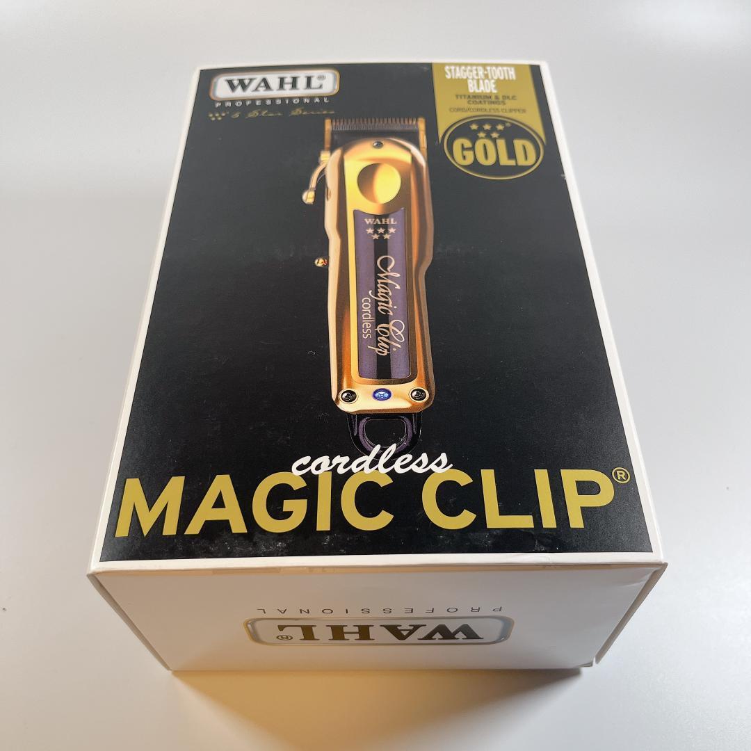 【送料無料】 新品未使用 WAHL GOLD MAGIC CLIP コードレス バリカン ウォール ゴールド マジック クリップ 5 star  Professional