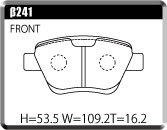 ACRE アクレ ブレーキパッド ZZC(Zi:Zi:Si:) リア Volkswagen Jetta 1.4 TSI β241_画像3
