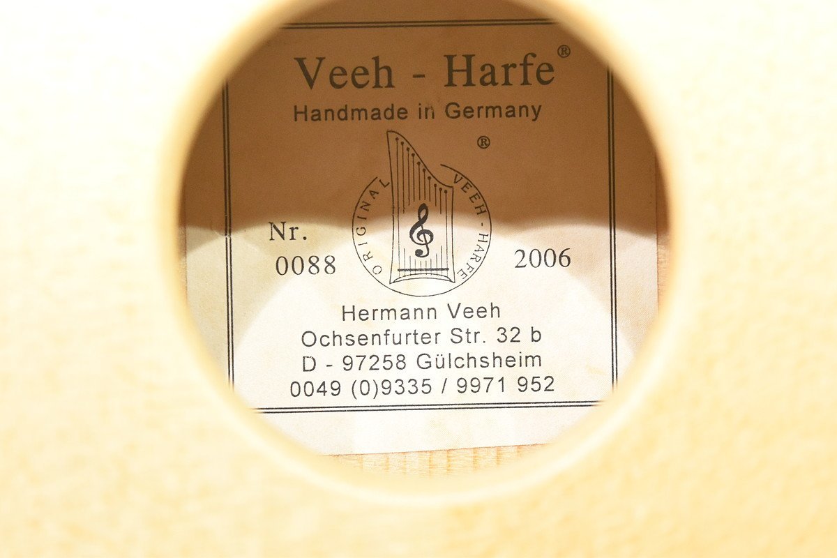 Hermann Veeh/ヘルマン ハープ Veeh - Harfe 25弦 2006年製の画像5