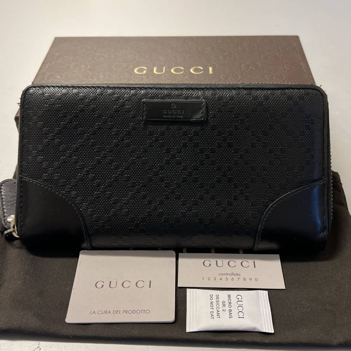 新品同様! グッチ GUCCI 財布 長財布 ディアマンテ ラウンド