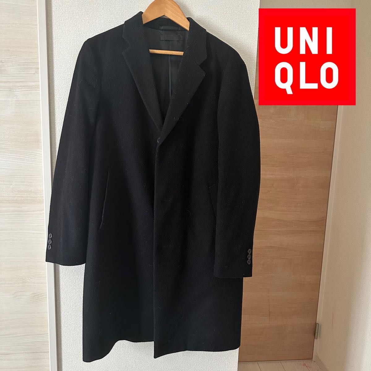 ロエベ 19AW カシミヤ混 モード アシンメトリー バイカラー ロングコート-