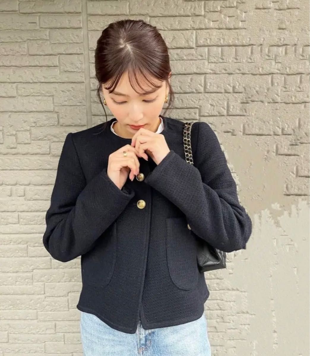 ZARA メタルボタンジャケット 金ボタン 紺ブレザー ジャケット ZARA メタルボタンジャケット 金ボタン 紺ブレザー ジャケット