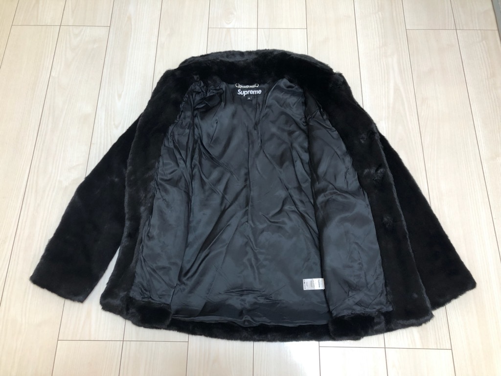 超美品】シュプリーム SUPREME 15SS Faux Fur Coat フェイクファー