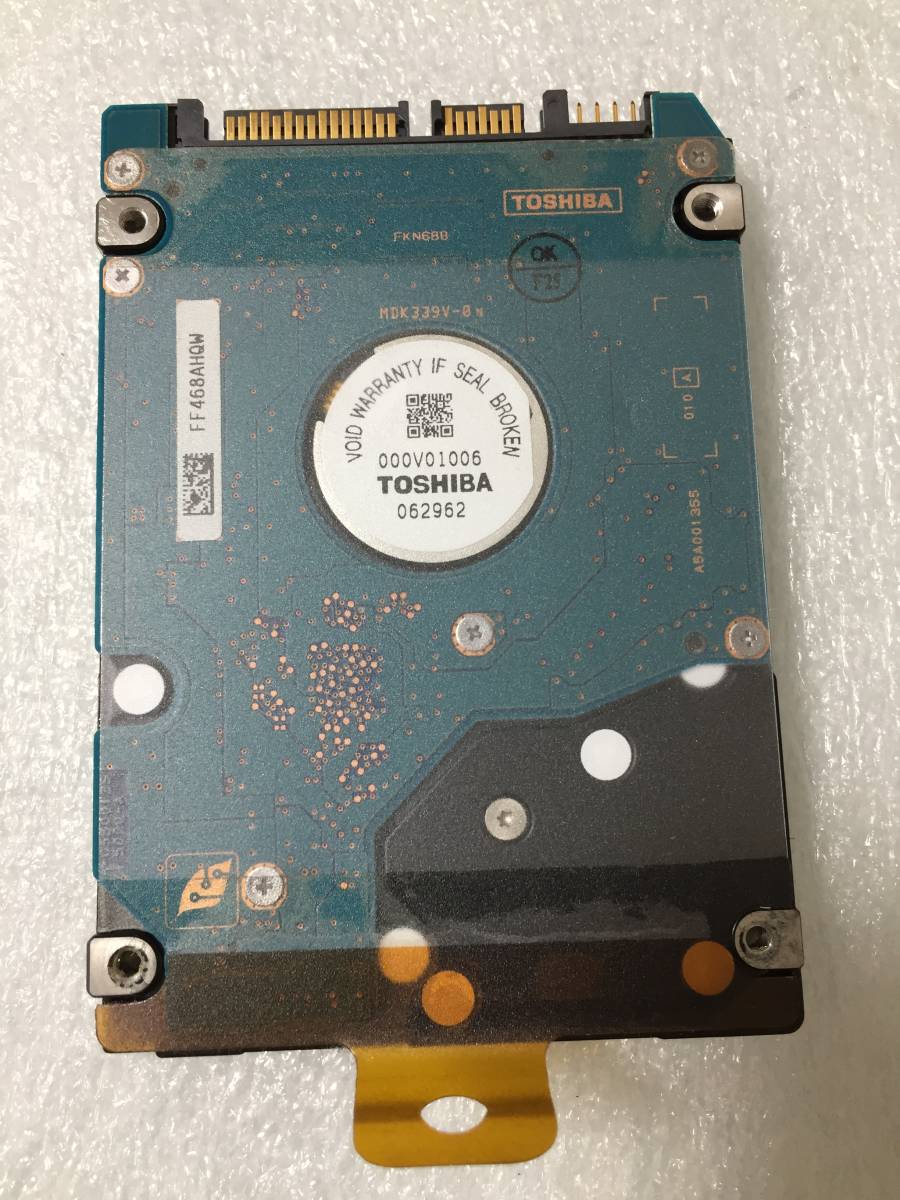 ★1100時間 TOSHIBA/東芝 MK4032GSX 2.5インチHDD『正常判定』39.6GB_画像3