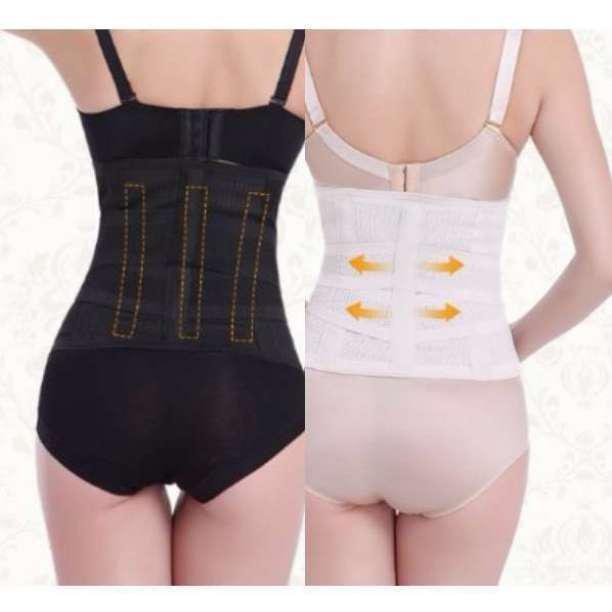  fat . burning diet belt lumbago prevention corset Shape up belt men's lady's M beige 