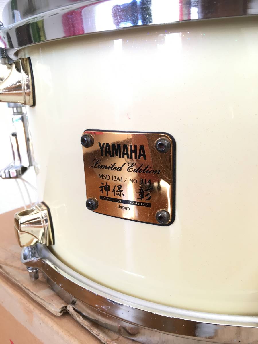 すぐ発送可能! スネア YAMAHA WSD13AJ 神保彰 直筆サイン入り - 打楽器