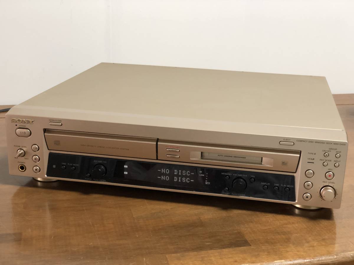 なります SONY MD据置型 MXD-D400 ⒏します