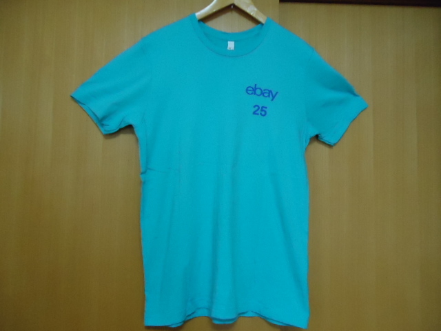  prompt decision US Ebayi-be.25 anniversary commemoration T-shirt light blue L