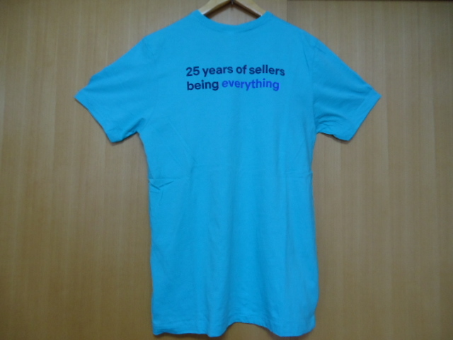  prompt decision US Ebayi-be.25 anniversary commemoration T-shirt light blue L