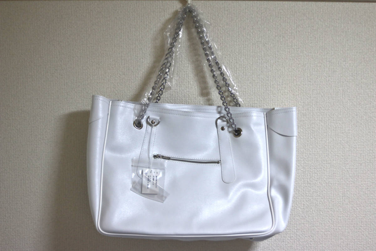 【時間指定不可】 【未使用品です】COMME des GARCONS コムデギャルソン チェーンバッグ ホワイト ラージ トートバッグ かばん、バッグ 【時間指定不可】 【未使用品です】COMME des GARCONS コムデギャルソン チェーンバッグ ホワイト ラージ トートバッグ かばん、バッグ