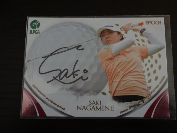 2020 永峰 咲希 AUTHENTIC AUTOGRAPHS 74/90【 EPOCH 2020 JLPGA OFFICIAL TRADING CARDS】女子プロゴルフ