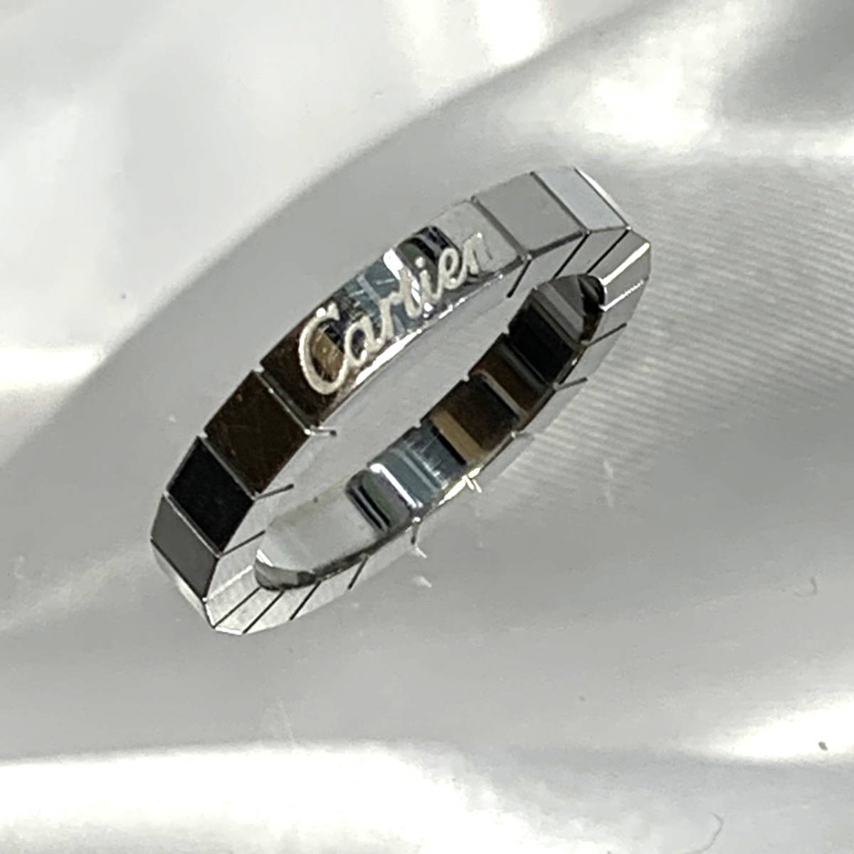 Cartier カルティエ ラニエールリング #49 約9号 ホワイトゴールド 750
