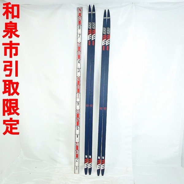 ●和泉市引取限定●エラン ELAN スキー板 2セット クロスカントリー RB 約200cm・195cm 巾約4.4cm ウィンタースポーツ 長期在庫■PC228s■の画像1