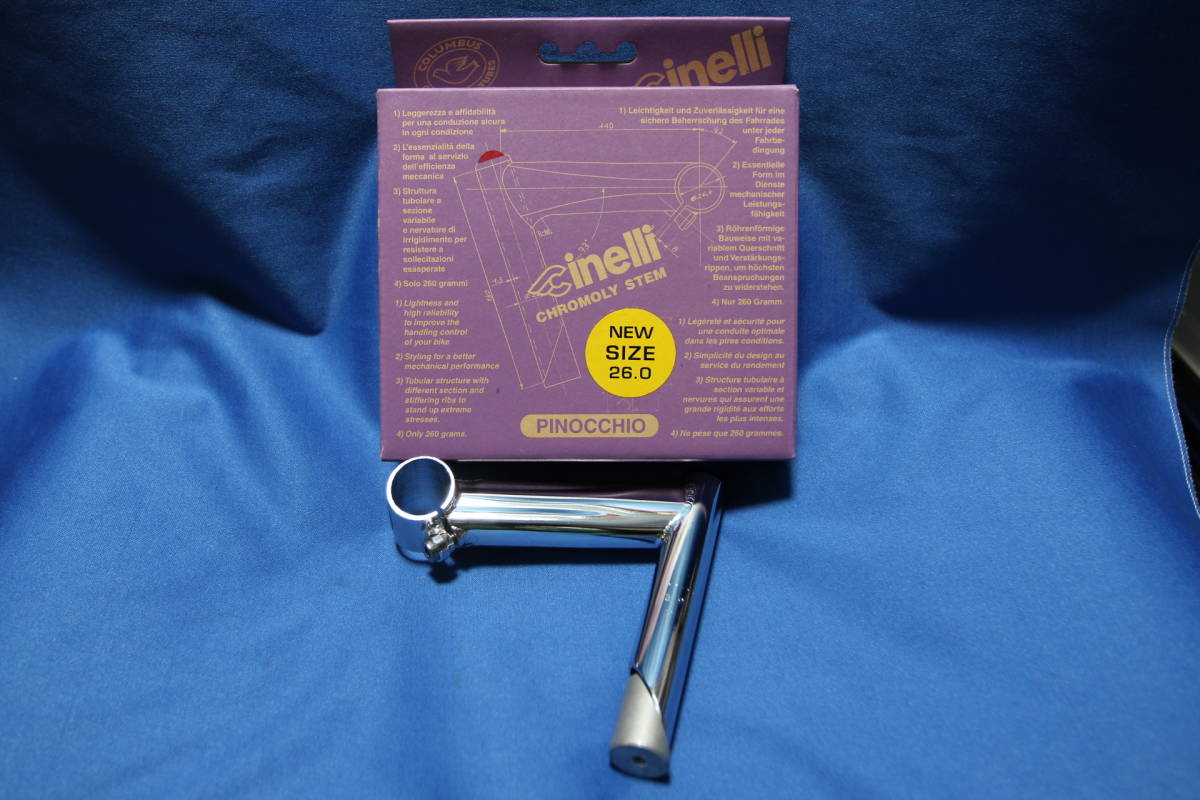 超美品 Yahoo!オークション - 送料込み Cinelli PINOCCHIO クロモリ ビンテージパーツ